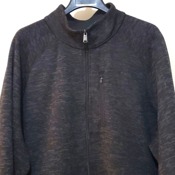 Swiss Tech Men's Softshell Jacket Full Zip Charcoal Gray/Black Size 2XL - Picture 2 of 8